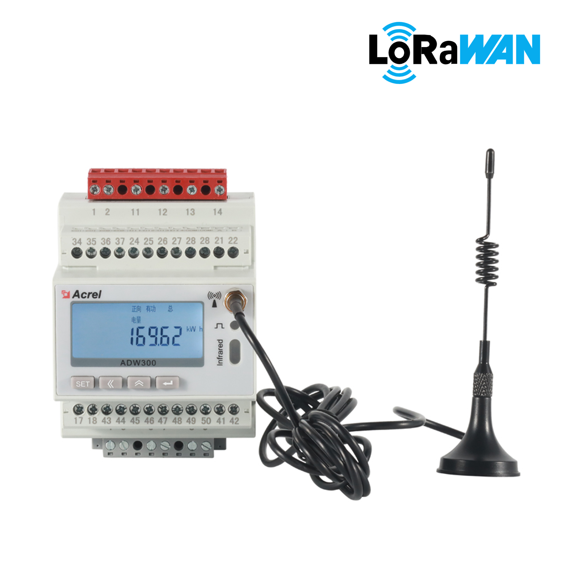 AC Tiga Fasa Wireless EU868MHz Lorawan Energy Meter