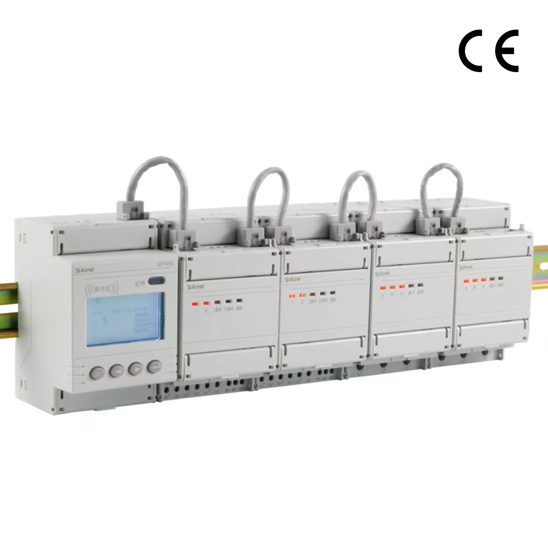 AC Single/Three Fasa Multi-Litar DIN Meter Modular Modular