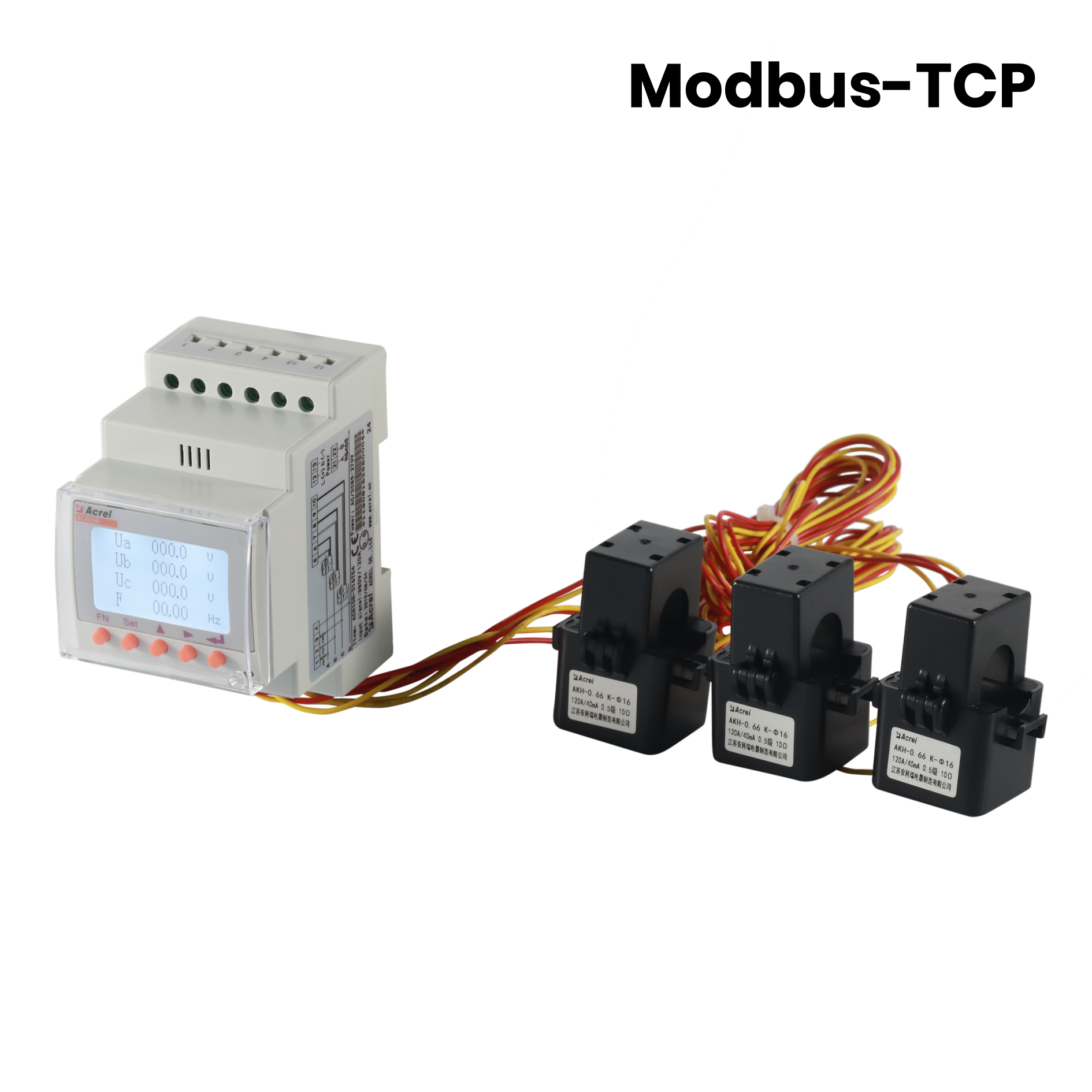 Ethernet Communication Modbus-TCP AC Tiga Fasa Tenaga Meter dengan CTS luaran